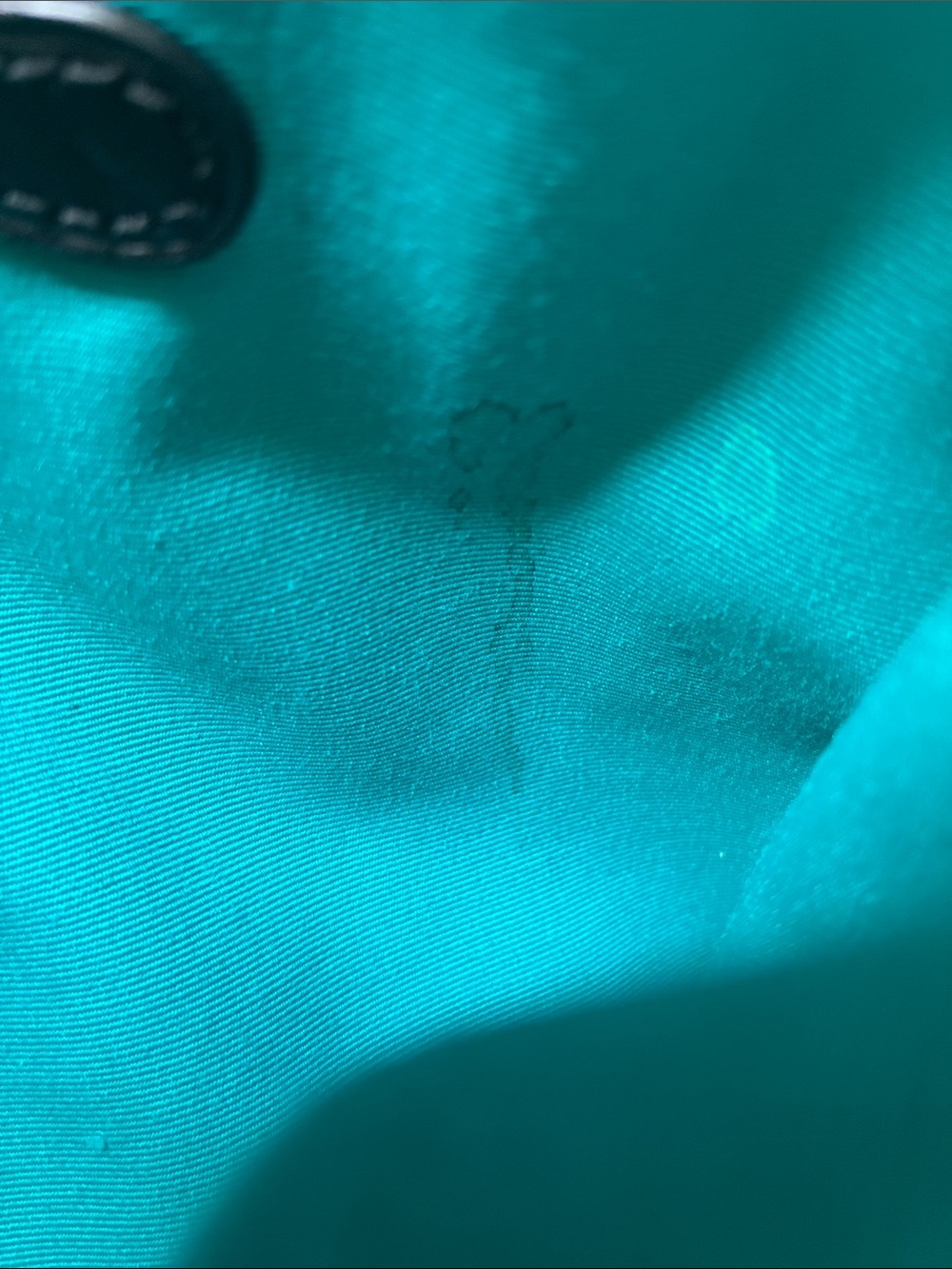 Coach Black Signature Tote with Teal Racing Stripes - Picture 10 of 10